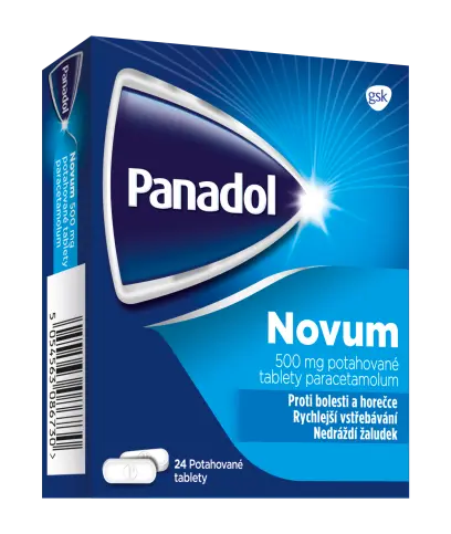 Panadol Novum 500 mg potahované tablety 24 tbl.